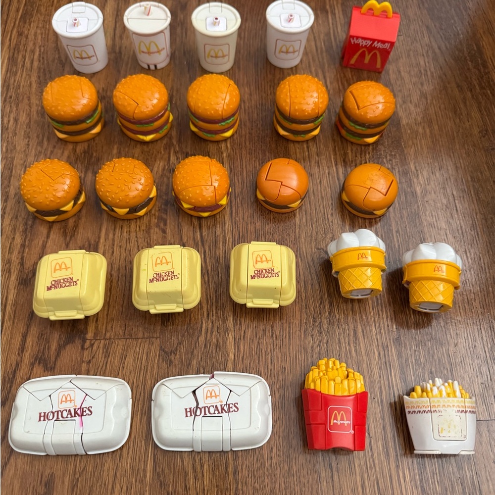 VTG 1987-1990 McDonald’s Changables Transformer Happy Meal Toys Huge Lot Of 24